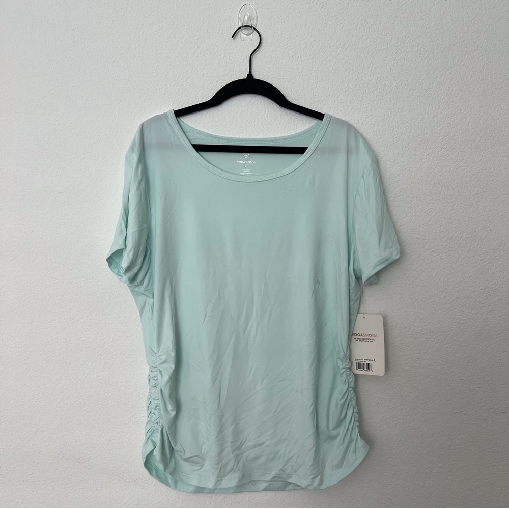 Yogasmoga Women Short Sleeve Athletic Top Size L